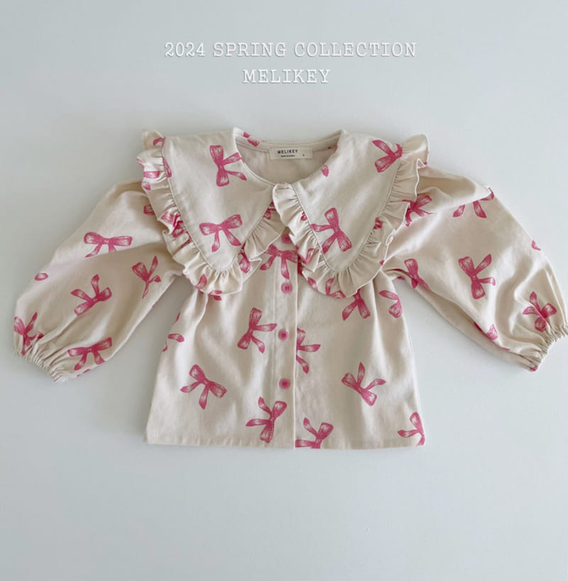 Melikey - Korean Children Fashion - #designkidswear - Frill Carrcak Blouse - 8