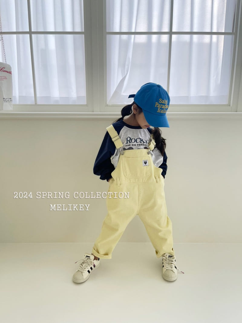 Melikey - Korean Children Fashion - #designkidswear - Pastel Dungarees Pants - 5
