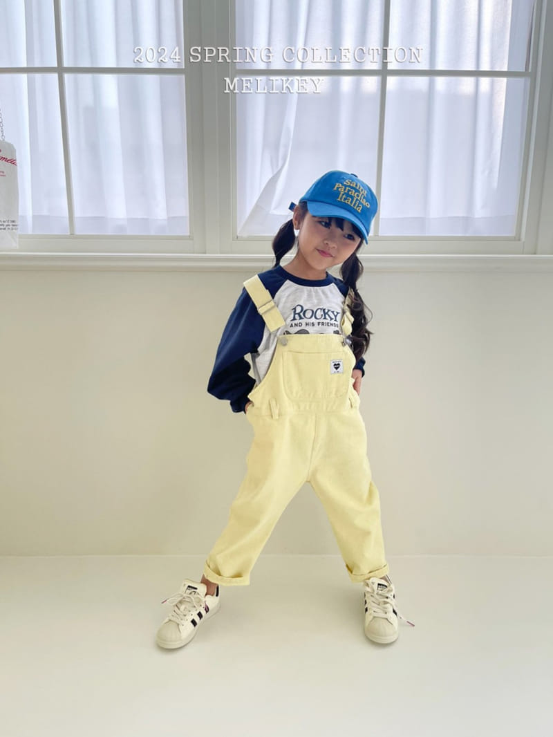Melikey - Korean Children Fashion - #discoveringself - Pastel Dungarees Pants - 6