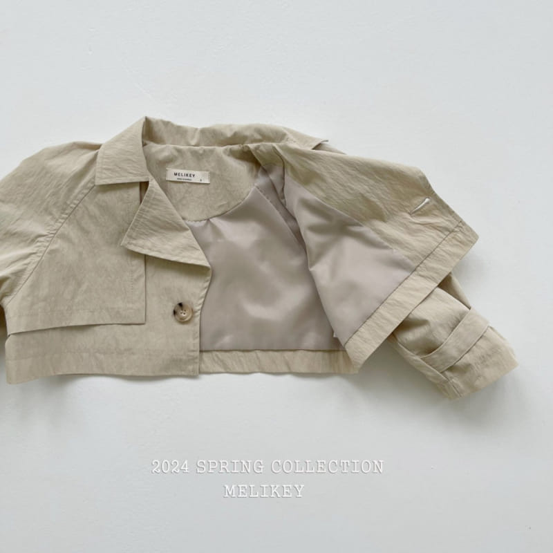 Melikey - Korean Children Fashion - #designkidswear - Short Trench Jacket - 4