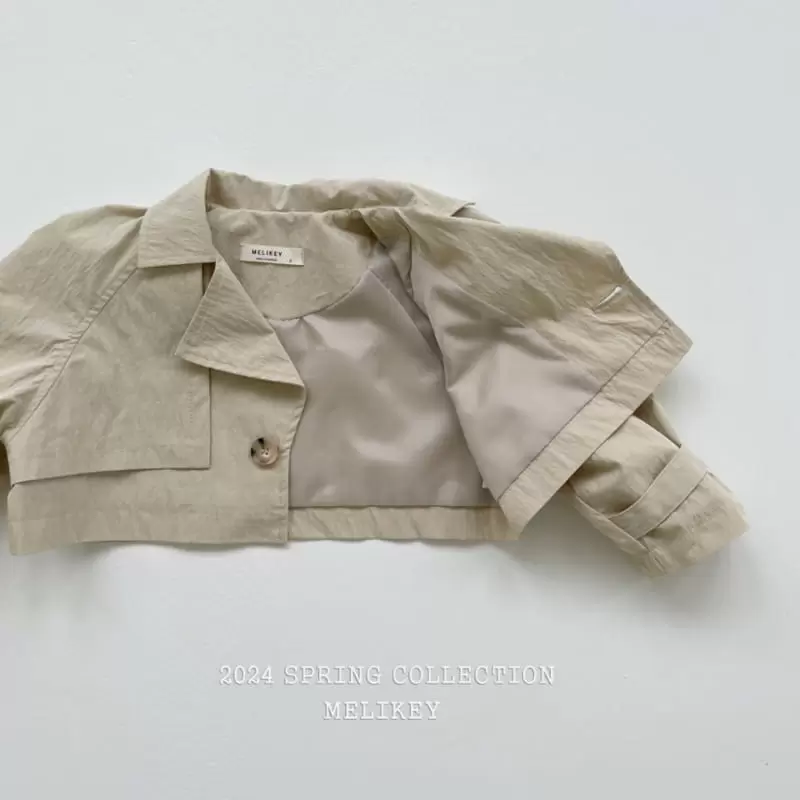 Melikey - Korean Children Fashion - #designkidswear - Short Trench Jacket - 4