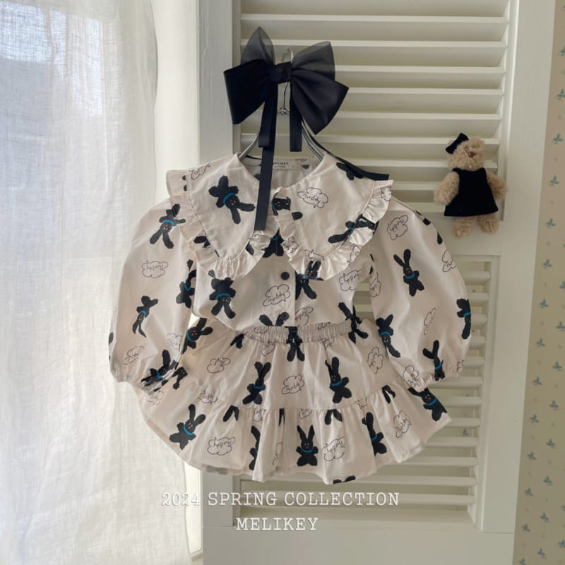 Melikey - Korean Children Fashion - #fashionkids - Frill Carrcak Blouse - 10