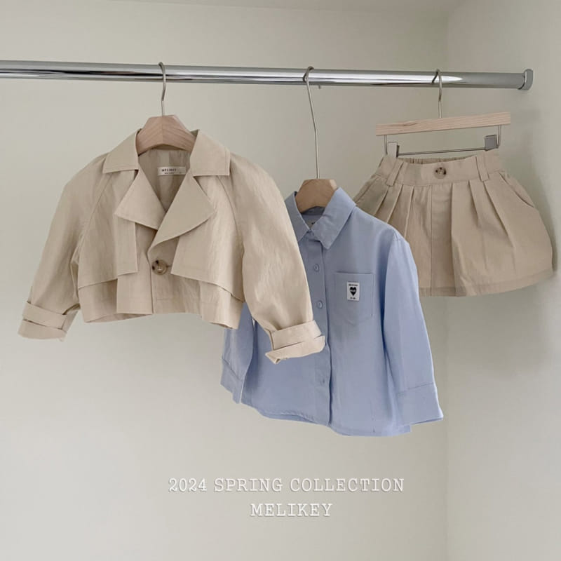 Melikey - Korean Children Fashion - #fashionkids - Short Trench Jacket - 5