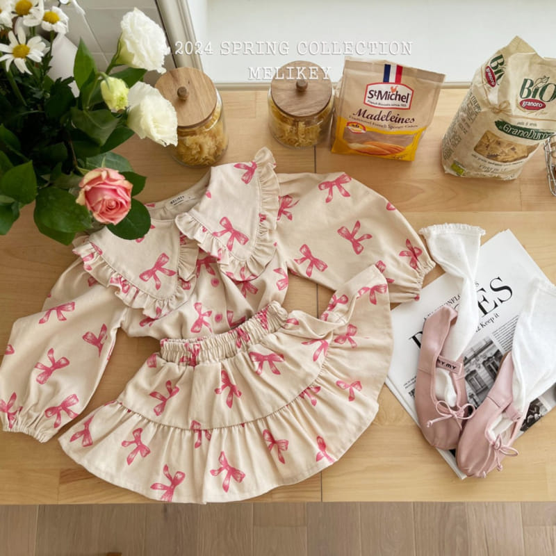 Melikey - Korean Children Fashion - #kidsshorts - Frill Carrcak Blouse - 11