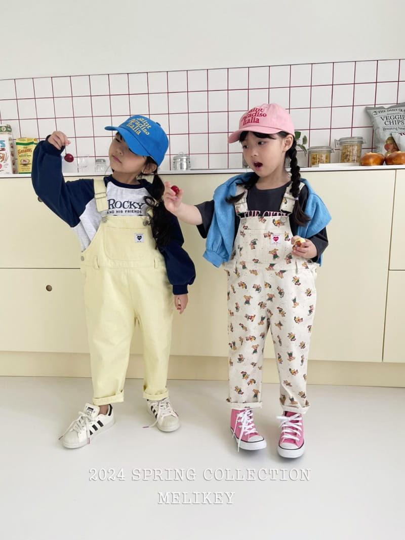 Melikey - Korean Children Fashion - #kidsshorts - Quick Bear Dungarees Pants - 9