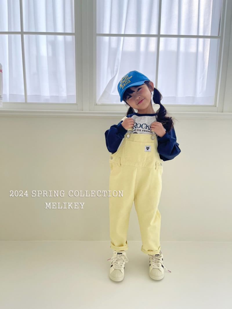 Melikey - Korean Children Fashion - #kidsshorts - Pastel Dungarees Pants - 8