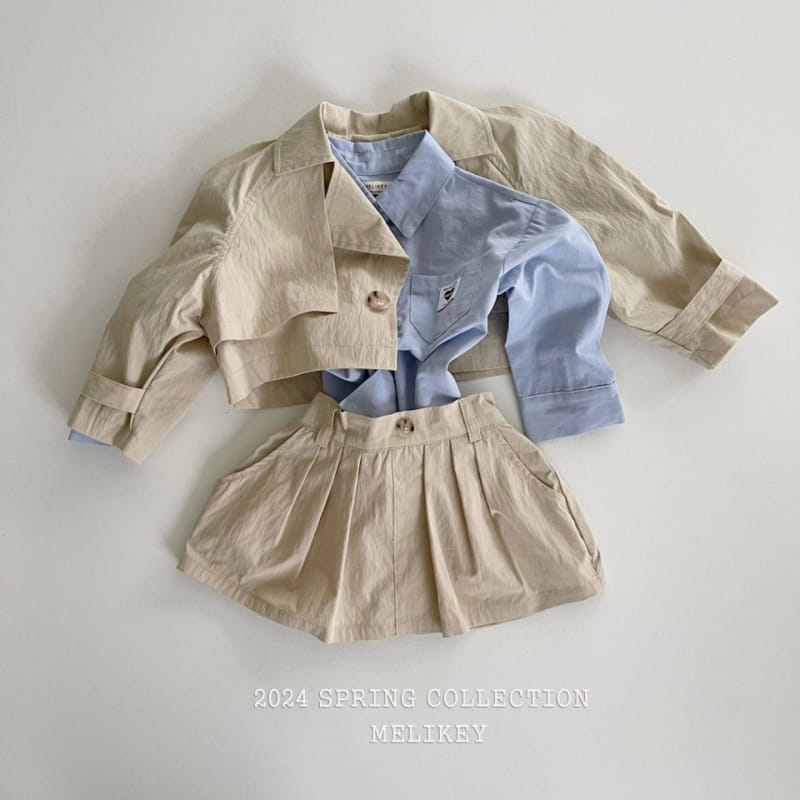 Melikey - Korean Children Fashion - #kidsshorts - Short Trench Jacket - 6