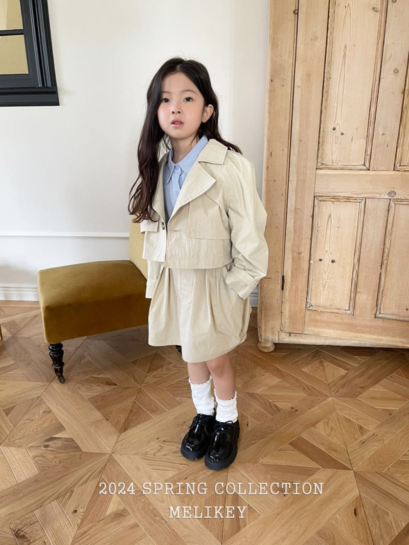 Melikey - Korean Children Fashion - #kidsstore - C Wrinkle Skirt - 11