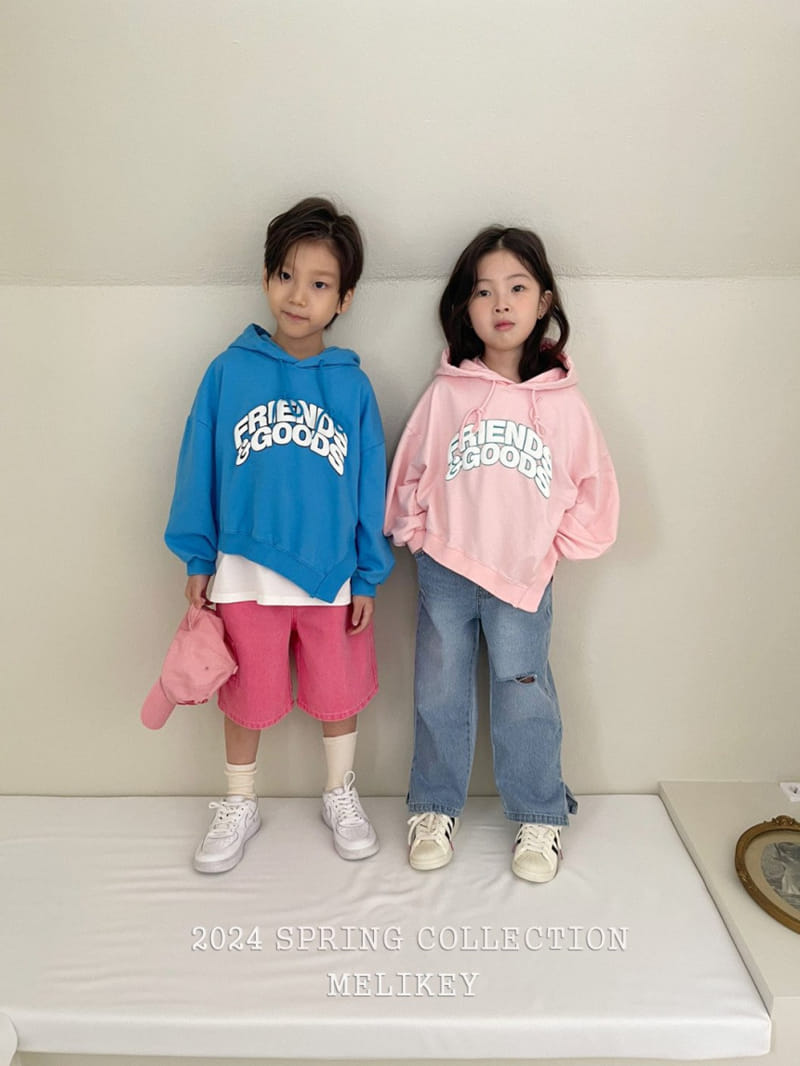 Melikey - Korean Children Fashion - #kidsstore - Friend Hoody Tee - 5