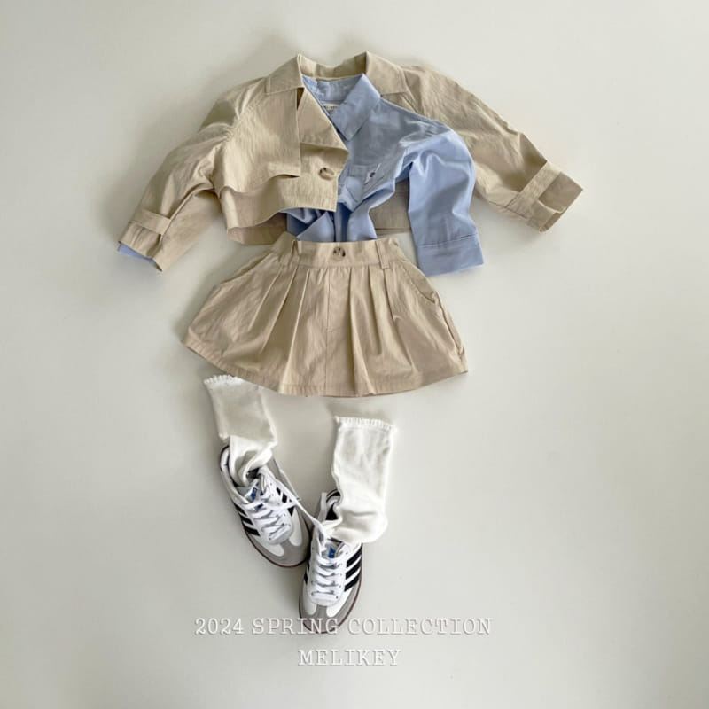 Melikey - Korean Children Fashion - #kidsstore - Short Trench Jacket - 7