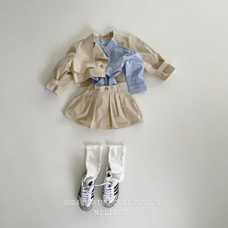 Melikey - Korean Children Fashion - #kidzfashiontrend - Short Trench Jacket - 8