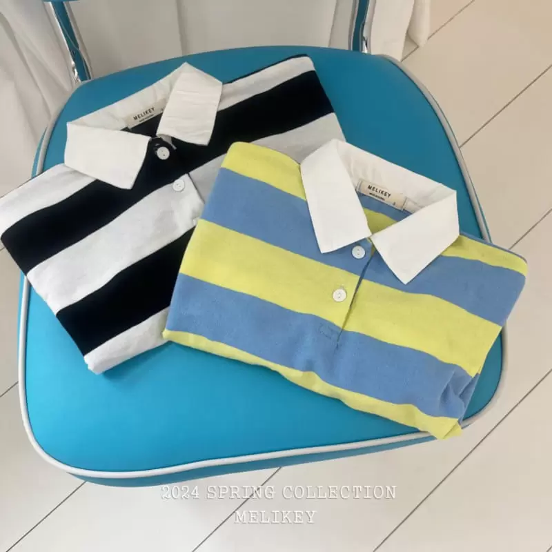 Melikey - Korean Children Fashion - #kidzfashiontrend - Big ST Collar Tee