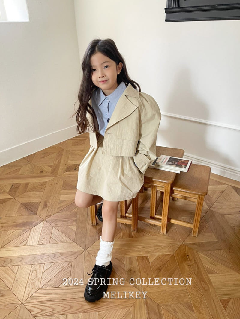 Melikey - Korean Children Fashion - #littlefashionista - Short Trench Jacket - 10