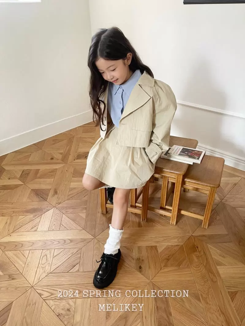 Melikey - Korean Children Fashion - #magicofchildhood - Short Trench Jacket - 11