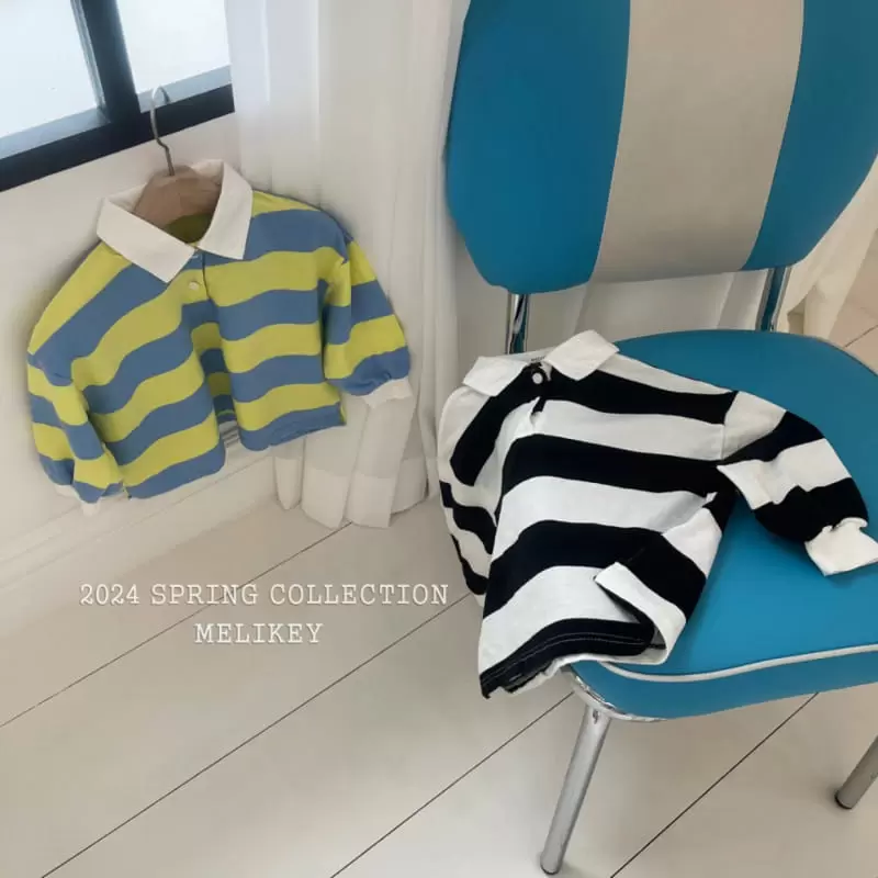 Melikey - Korean Children Fashion - #prettylittlegirls - Big ST Collar Tee - 6