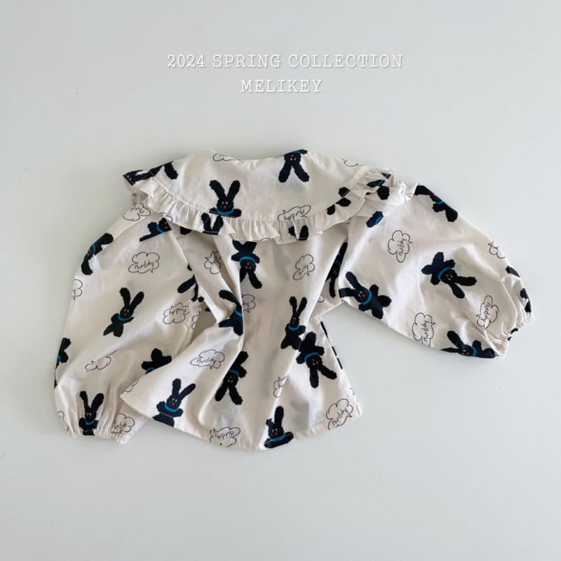 Melikey - Korean Children Fashion - #stylishchildhood - Frill Carrcak Blouse - 5