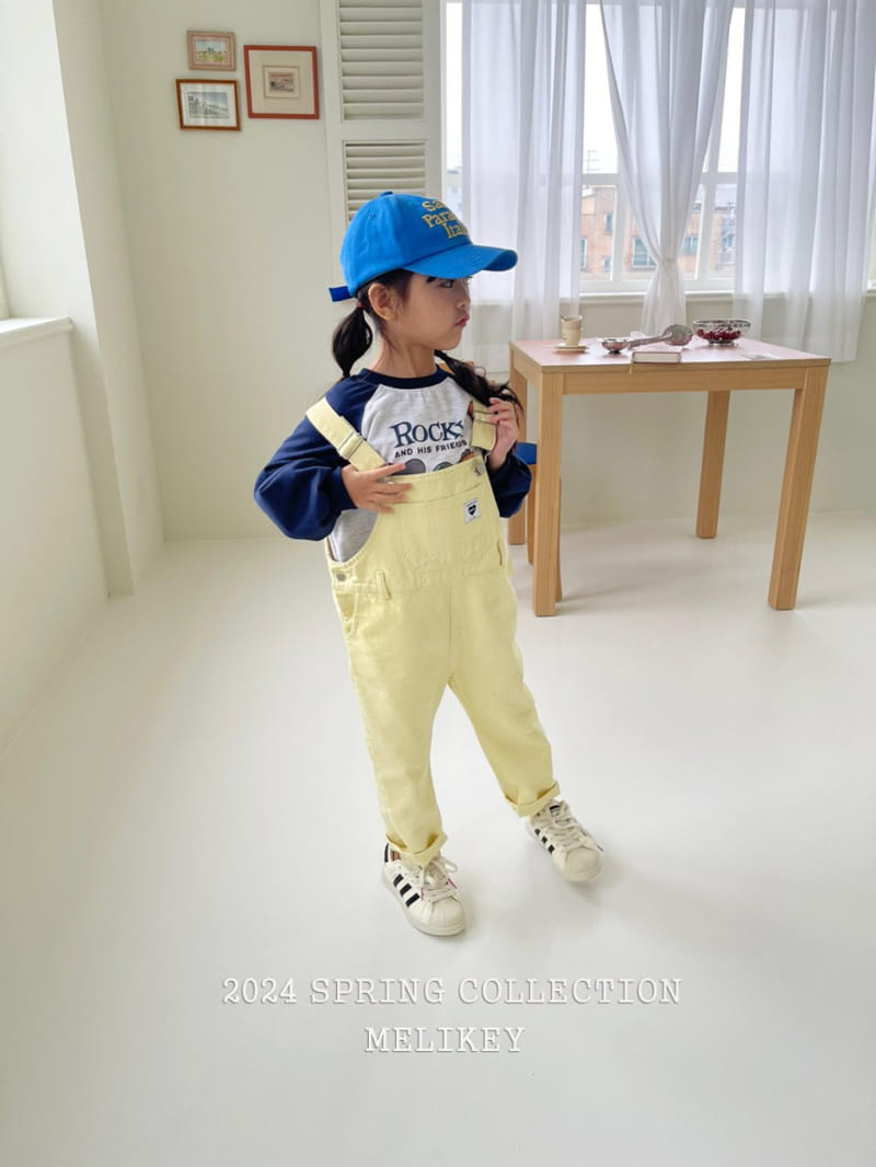 Melikey - Korean Children Fashion - #stylishchildhood - Pastel Dungarees Pants - 2