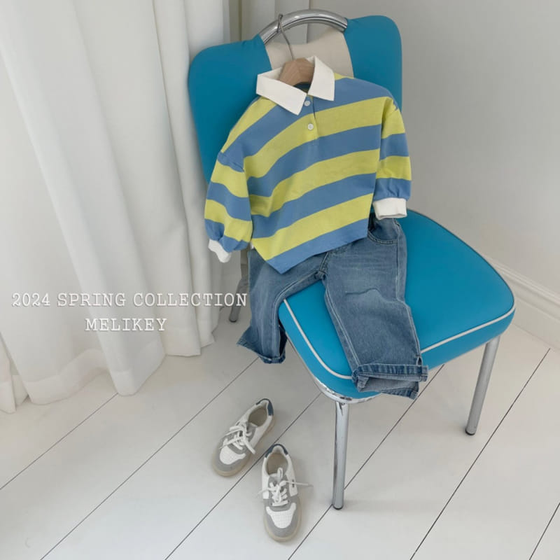 Melikey - Korean Children Fashion - #todddlerfashion - Big ST Collar Tee - 7