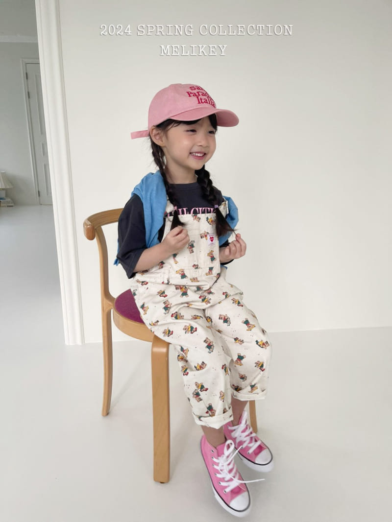 Melikey - Korean Children Fashion - #toddlerclothing - Quick Bear Dungarees Pants - 2