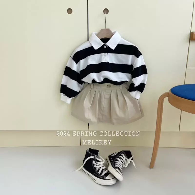 Melikey - Korean Children Fashion - #toddlerclothing - Big ST Collar Tee - 8