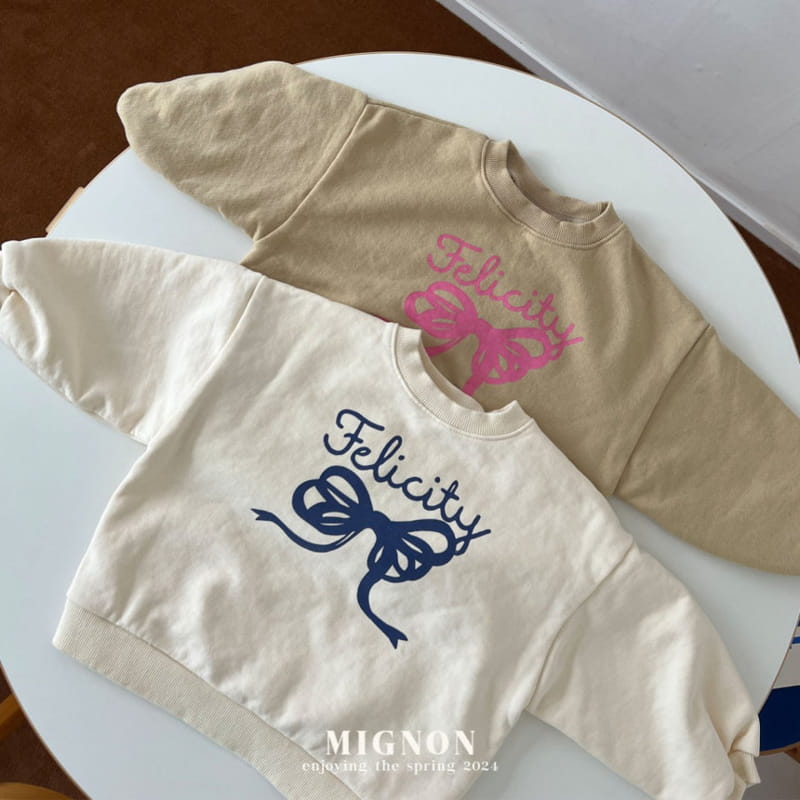Mignon - Korean Children Fashion - #Kfashion4kids - Ribbon Sweatshirt