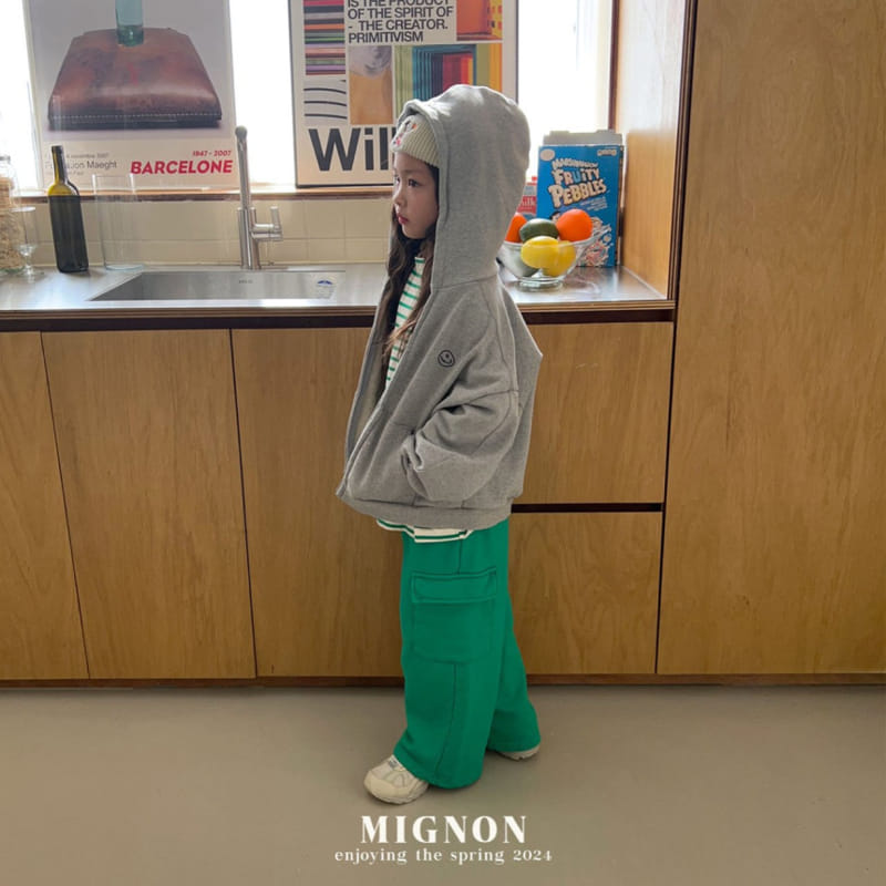 Mignon - Korean Children Fashion - #kidzfashiontrend - Smile Crop Zip Up - 4