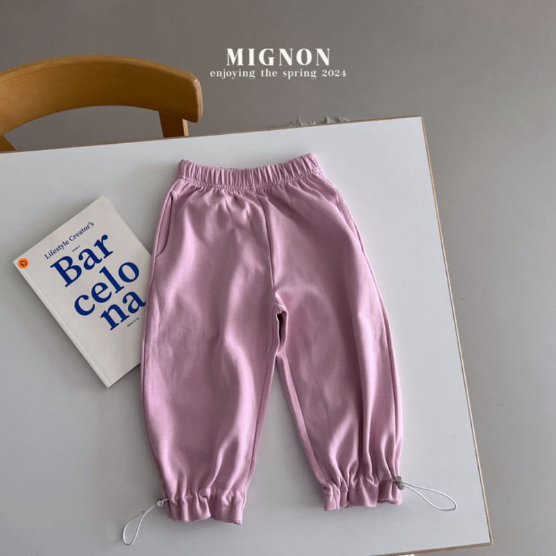 Mignon - Korean Children Fashion - #discoveringself - String Jogger Pants - 2