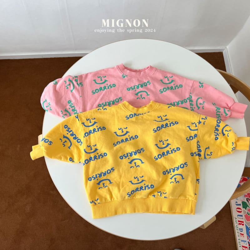 Mignon - Korean Children Fashion - #littlefashionista - Face Sweatshirt