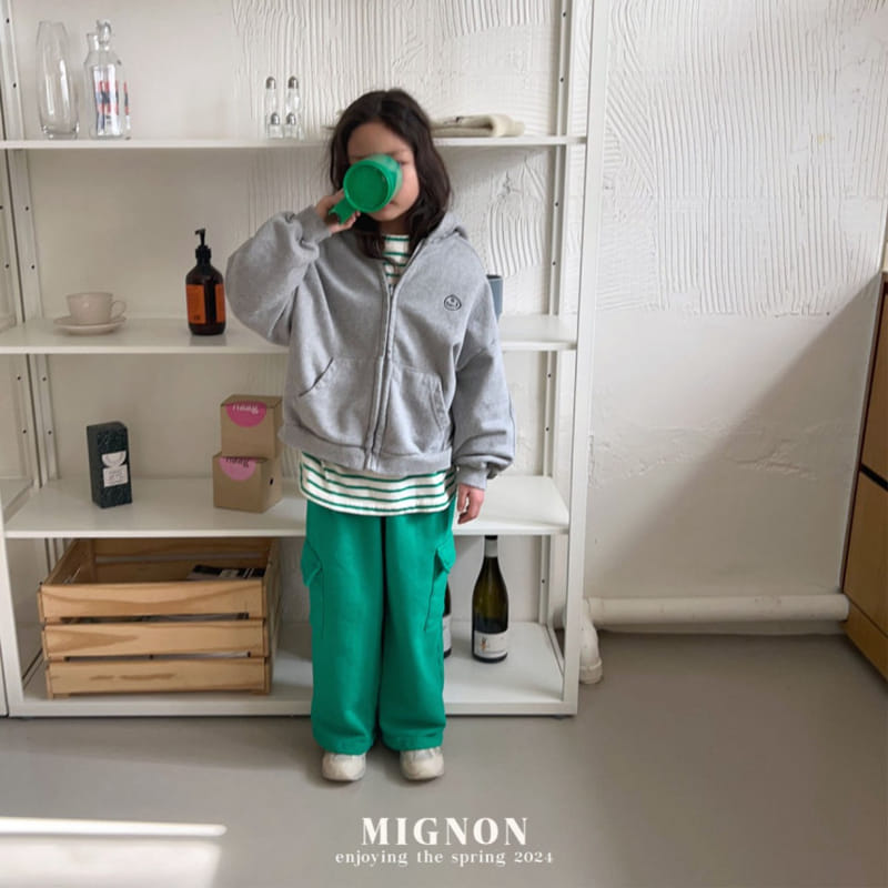 Mignon - Korean Children Fashion - #littlefashionista - Smile Crop Zip Up - 5