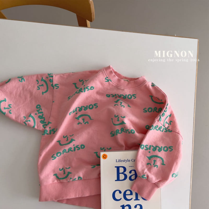Mignon - Korean Children Fashion - #minifashionista - Face Sweatshirt - 3