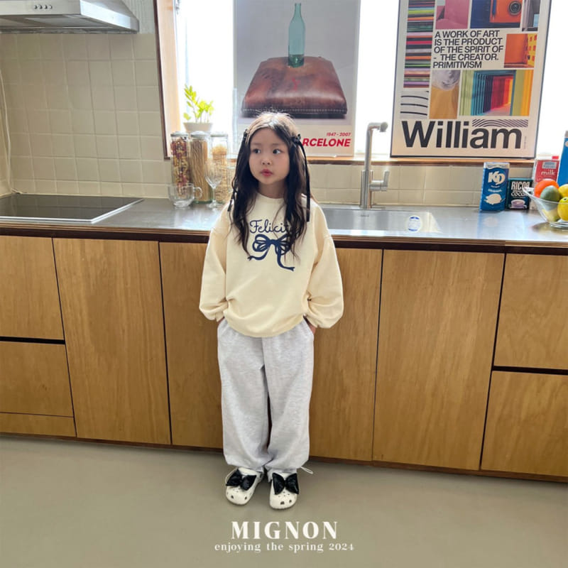 Mignon - Korean Children Fashion - #prettylittlegirls - Ribbon Sweatshirt - 5