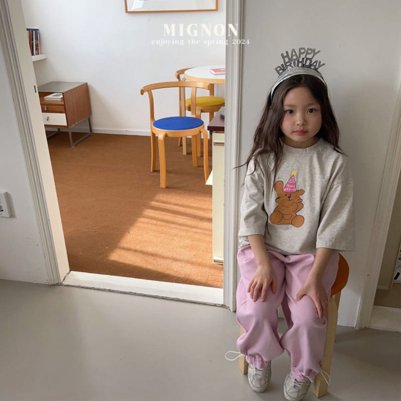 Mignon - Korean Children Fashion - #prettylittlegirls - Birthday Tee - 4