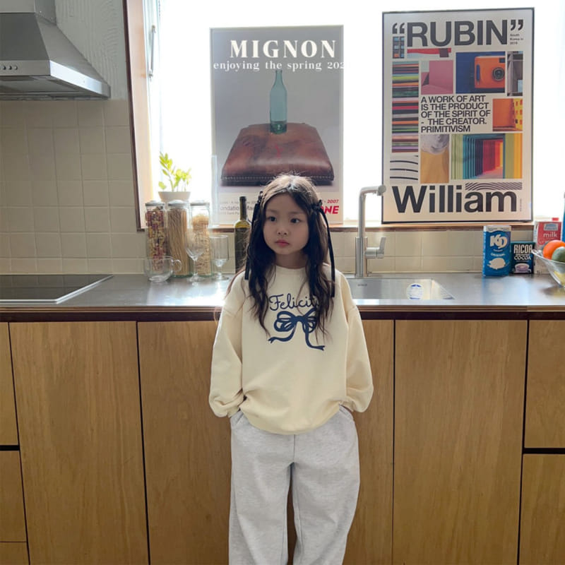 Mignon - Korean Children Fashion - #toddlerclothing - Ribbon Sweatshirt - 7