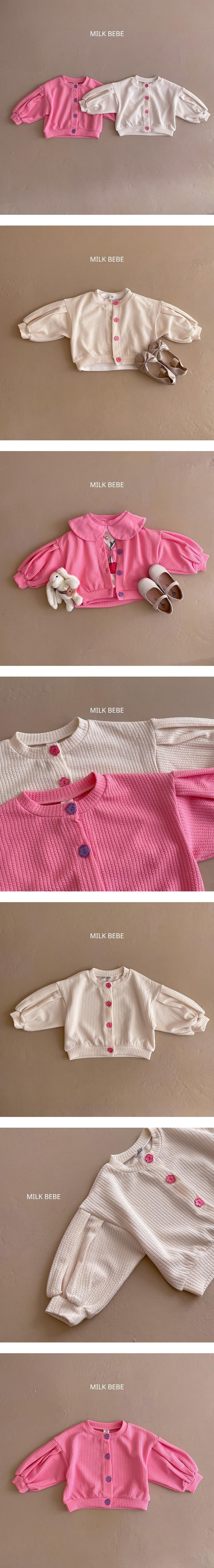 Milk Bebe - Korean Children Fashion - #designkidswear - Sweety Cardigan - 2