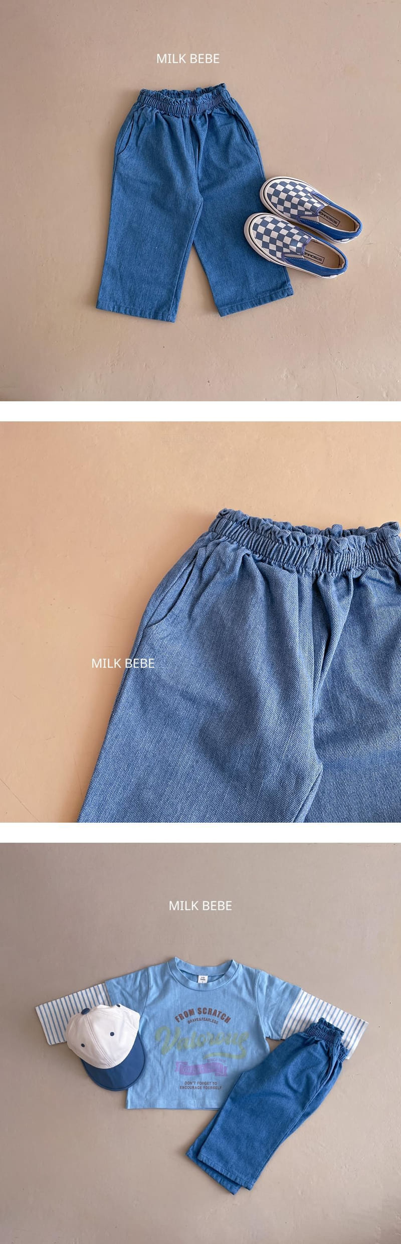 Milk Bebe - Korean Children Fashion - #stylishchildhood - Denim Pants - 2