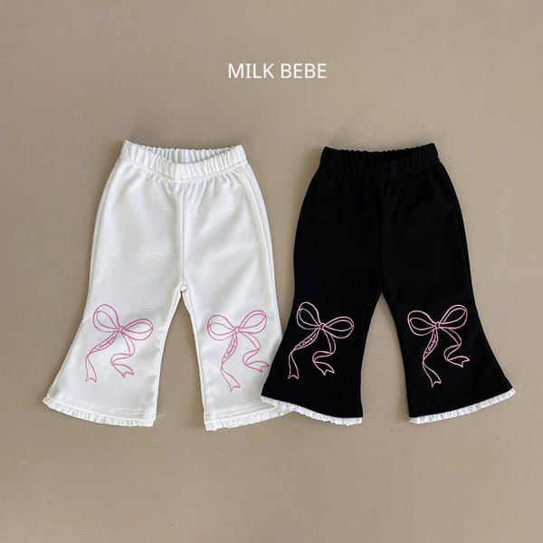 Milk Bebe - Korean Children Fashion - #todddlerfashion - Ribbon Pants
