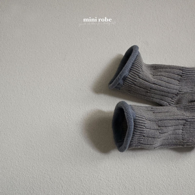 Mini Robe - Korean Baby Fashion - #babyclothing - Bear Bell Socks Set - 10