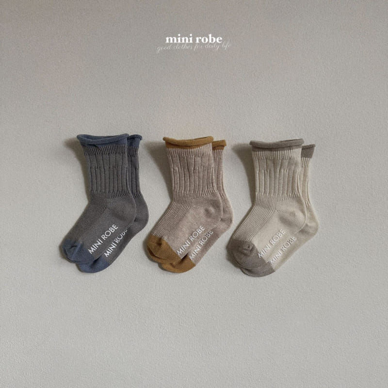 Mini Robe - Korean Baby Fashion - #babyfashion - Bear Bell Socks Set - 11