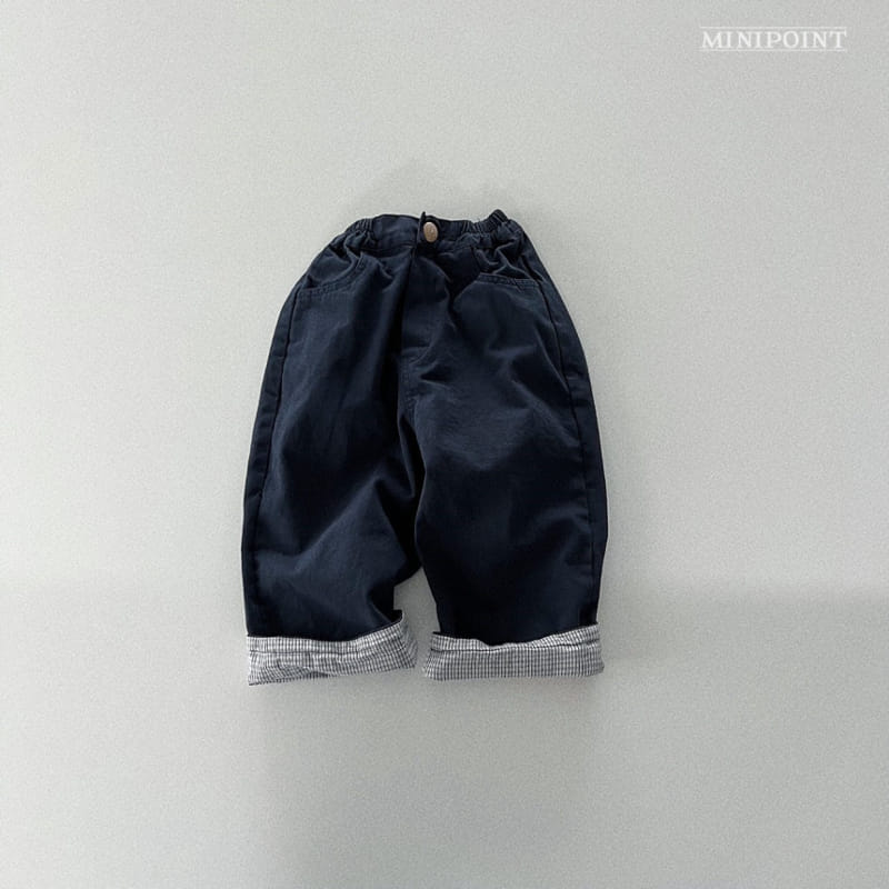 Minipoint - Korean Children Fashion - #designkidswear - Check Roll Up Pants