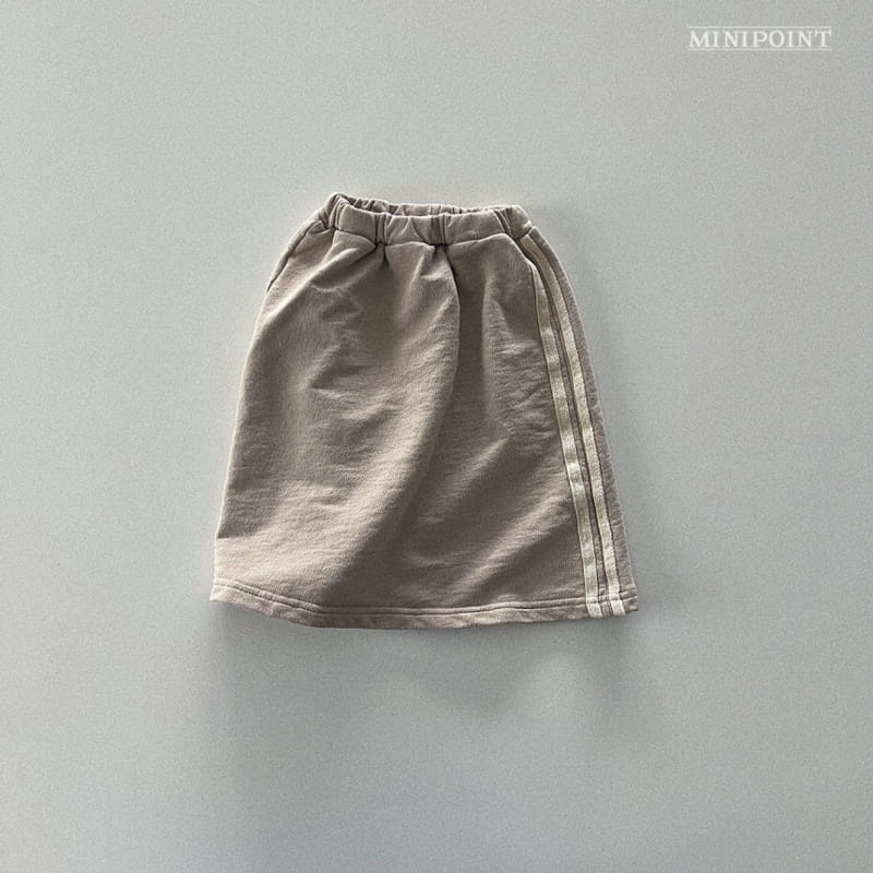 Minipoint - Korean Children Fashion - #designkidswear - Terry Line Skirt