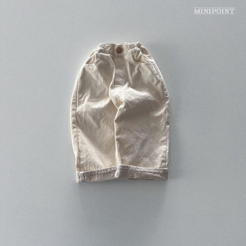 Minipoint - Korean Children Fashion - #discoveringself - Check Roll Up Pants - 2