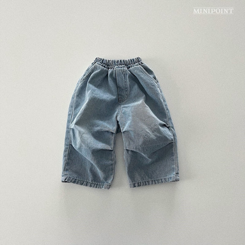 Minipoint - Korean Children Fashion - #littlefashionista - Pintuck Denim Pants