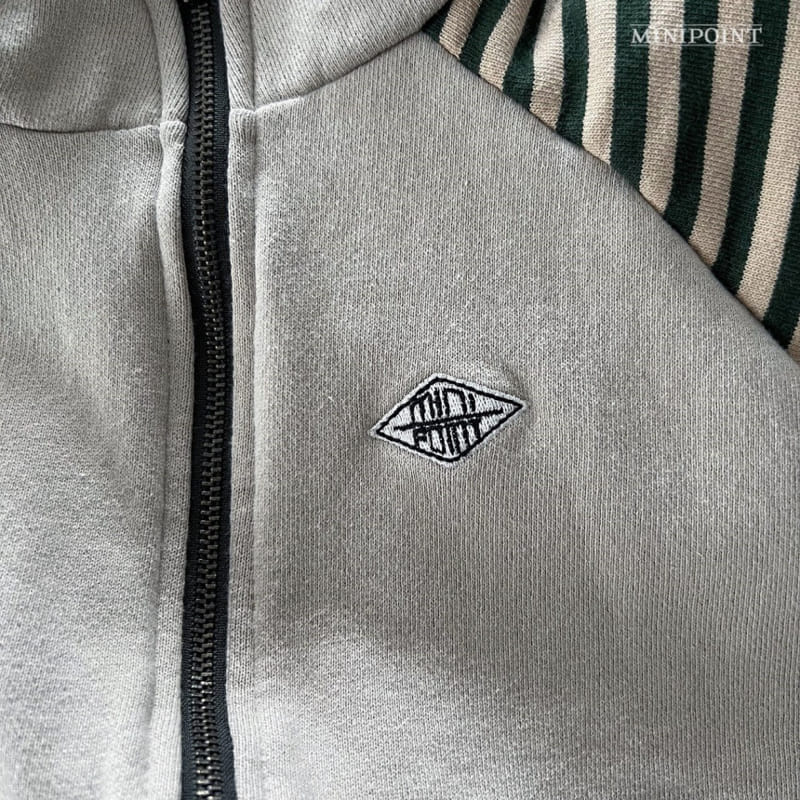 Minipoint - Korean Children Fashion - #magicofchildhood - Line Sleeve Zip Up Jumper - 3