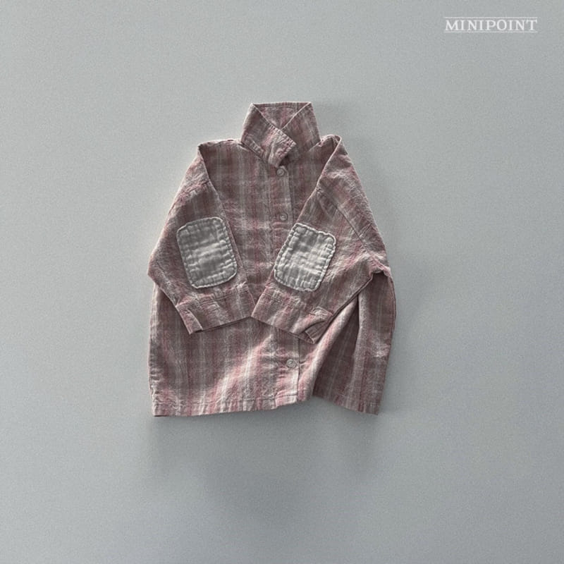 Minipoint - Korean Children Fashion - #prettylittlegirls - Check Block Shirt