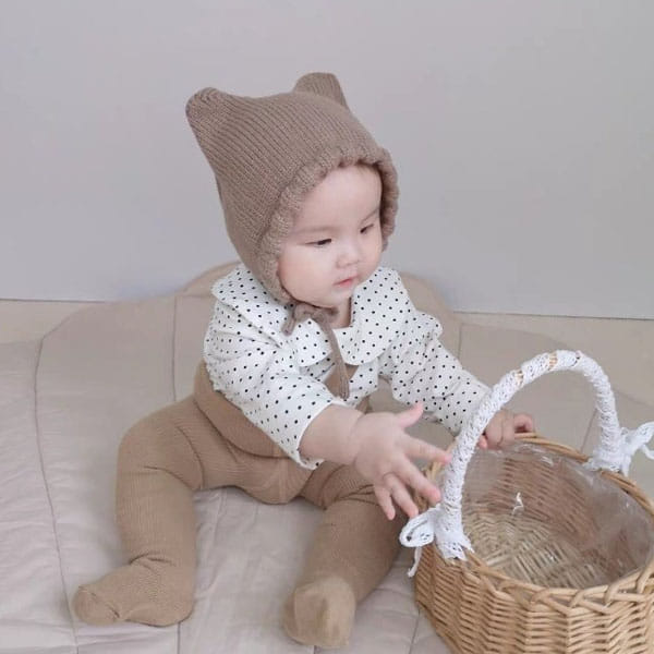 Miso - Korean Baby Fashion - #babyoutfit - Butterfly Knit Hat