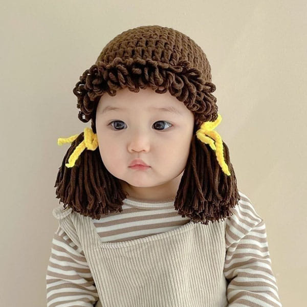Miso - Korean Baby Fashion - #onlinebabyboutique - Bbi Bbi Wig Hat