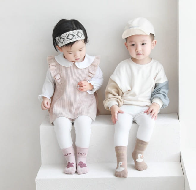 Miso - Korean Baby Fashion - #onlinebabyshop - Tini Socks - 6