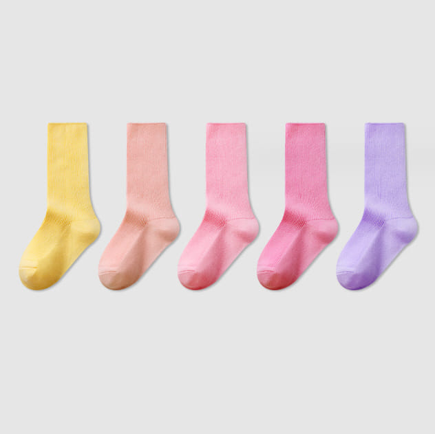 Miso - Korean Children Fashion - #childrensboutique - Day Small Rib Socks Set - 11