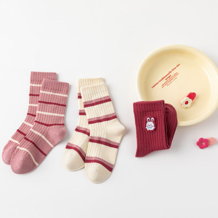 Miso - Korean Children Fashion - #childrensboutique - Po Color Socks Set - 4