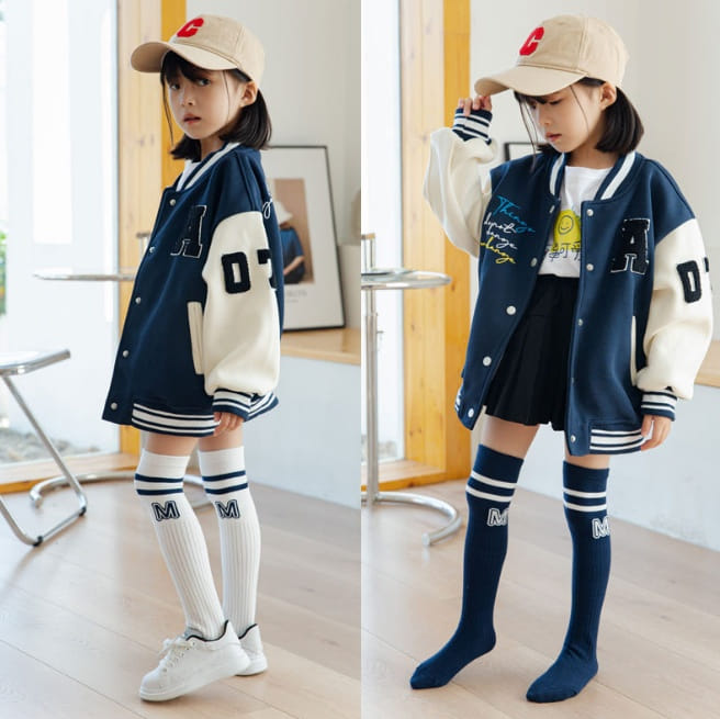 Miso - Korean Children Fashion - #fashionkids - M Line Knee Socks